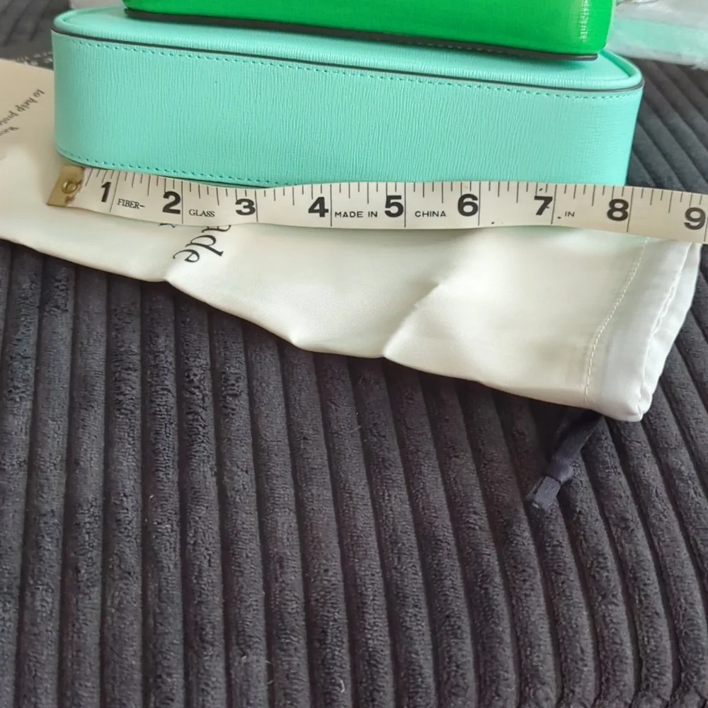 Kate Spade Aqua and Green Double Crossbody Leather Bag - Picture 7 of 7